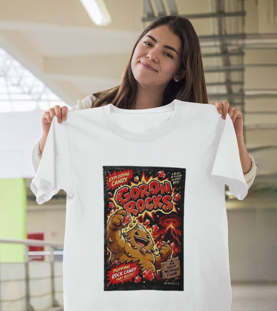 Exploding Candy Goron Rocks Death Mountain Flavor Popping Rock Candy That Rocks T-Shirt