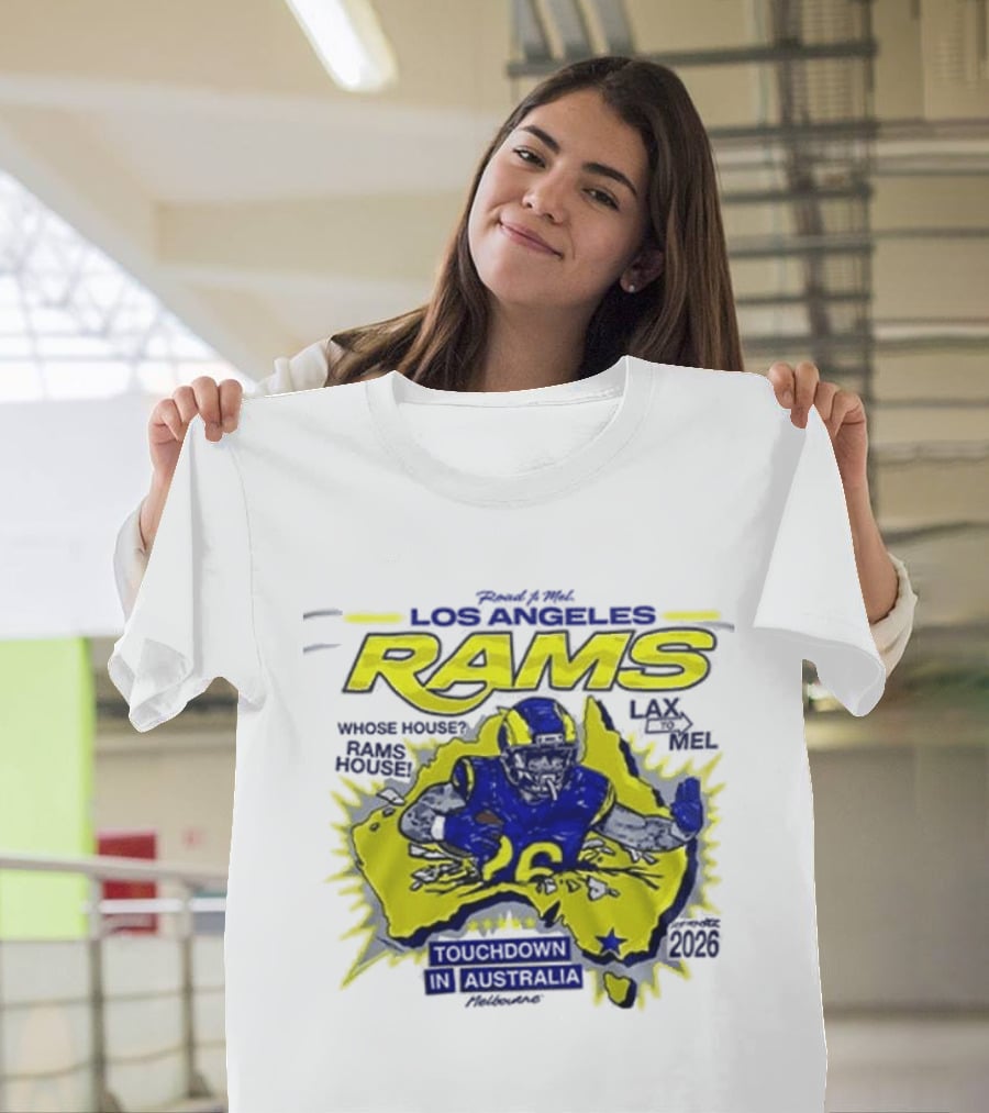 Los Angeles Rams Touchdown Fans Support Down Under Australia T-Shirt