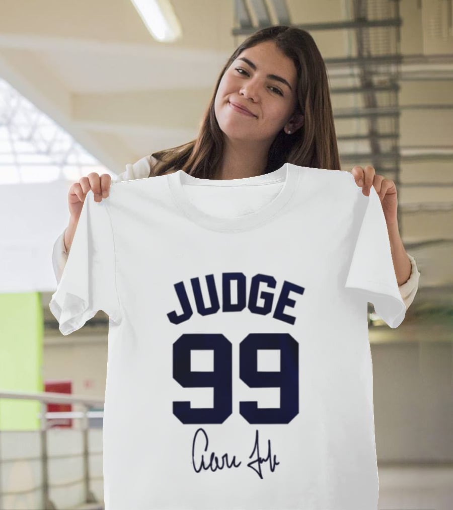 New York Yankees Judge 99 Aaron Judge Signature 2026 Welcome Back T-Shirt