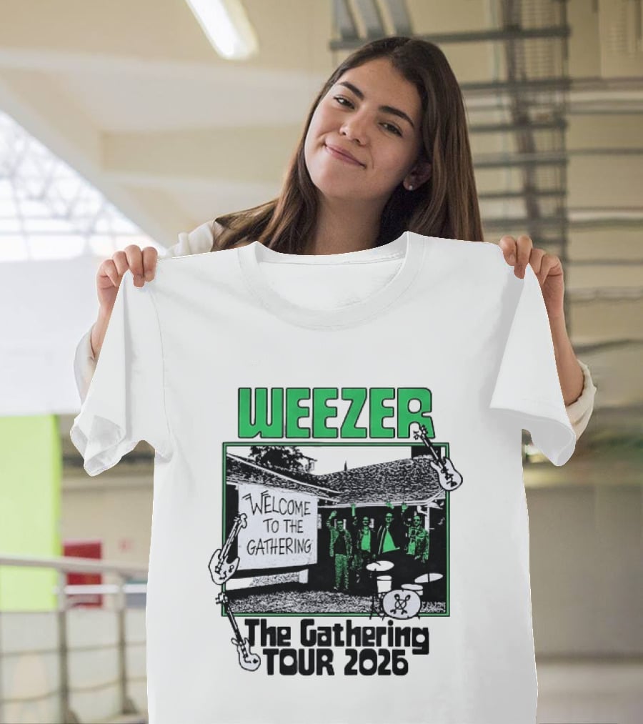 Weezer Welcome To The Gathering Tour 2026 T-Shirt