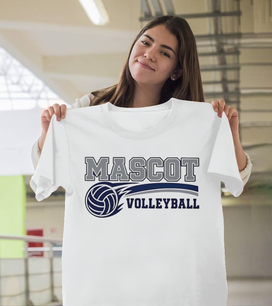 Mascot Volleyball Team Sports T-Shirt