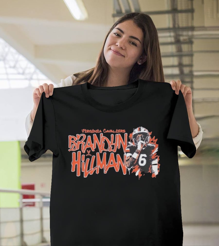 Virginia Cavaliers Brandyn Hillman Football Player Number 6 T-Shirt