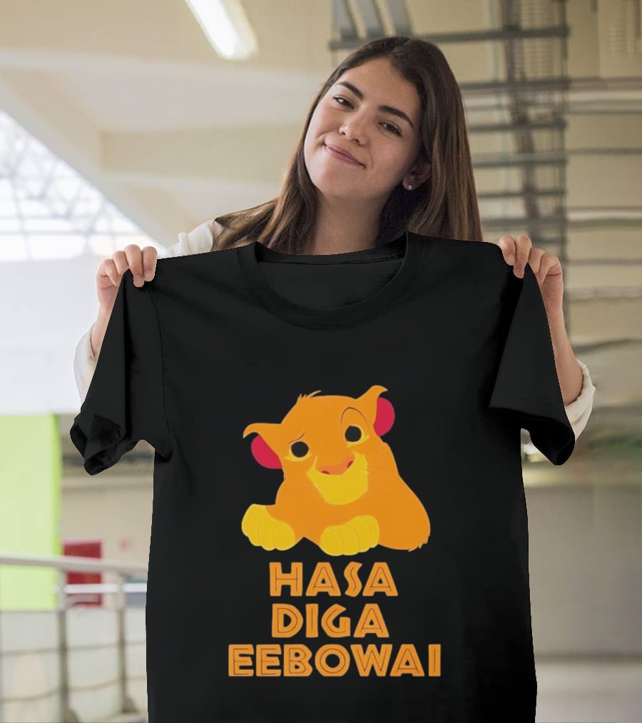 Simba Hasa Diga Eebowai Lion King Book Of Mormon T-Shirt