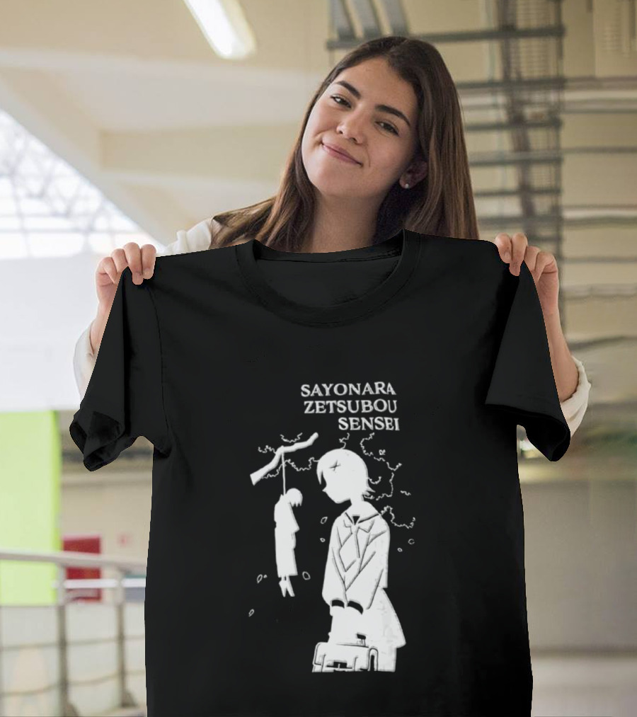 Sayonara Zetsubou Sensei Kafuka Fuura Nozomu Itoshiki T-Shirt