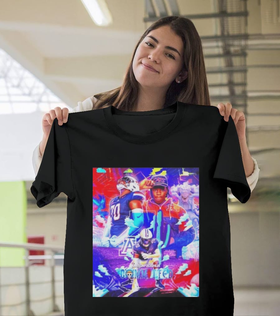 Mason Joshua Committed To Arizona Wildcats Football 2023 Featuring Wildcats Logo And Football Player T-Shirt