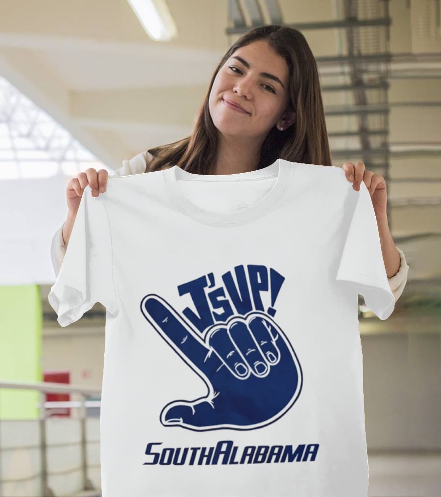 J's Up South Alabama Jaguars Hand Sign Fan Gear T-Shirt