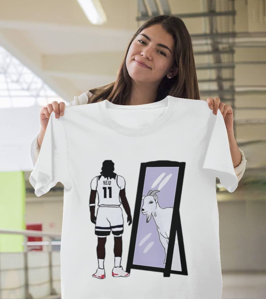 Naz Reid 11 Minnesota Timberwolves Looking Into Mirror Goat T-Shirt