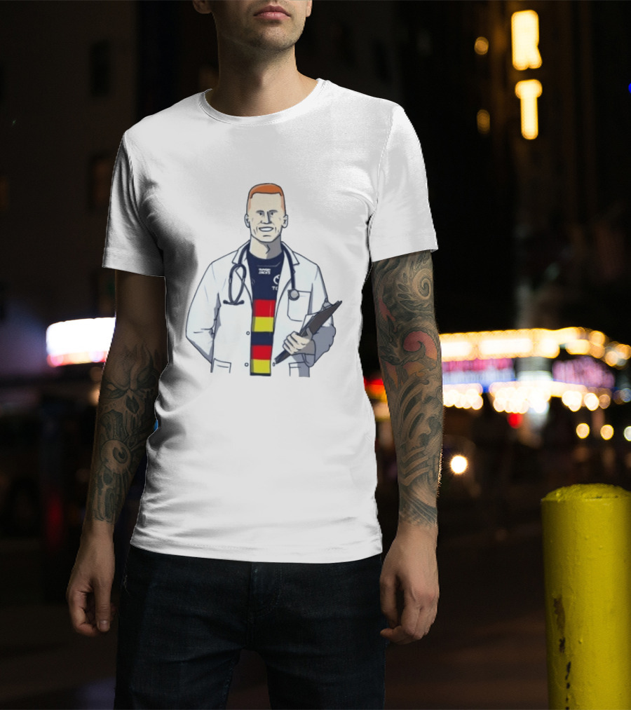 Reilly O'Brien Doctor Prescribed Adelaide Crows Stethoscope Tacos Top T-Shirt