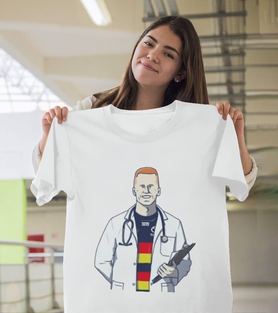 Reilly O'Brien Doctor Prescribed Adelaide Crows Stethoscope Tacos Top T-Shirt