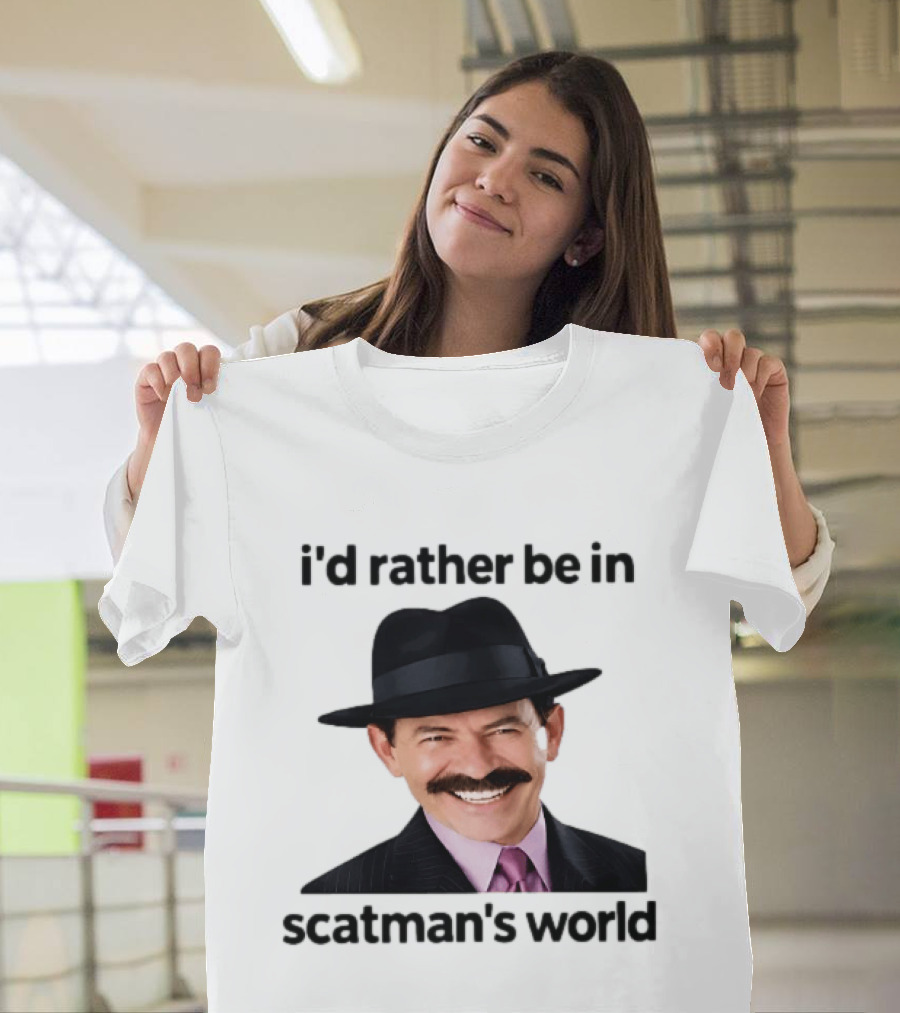 I'd Rather Be In Scatman's World Scatman John T-Shirt