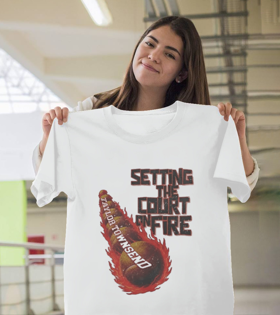 Taylor Townsend Setting The Court On Fire Tennis Flameball T-Shirt