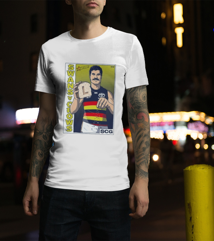 Swans Vs Crows Gameday SCG Salt Bae L Toast AFL Cartoon T-Shirt