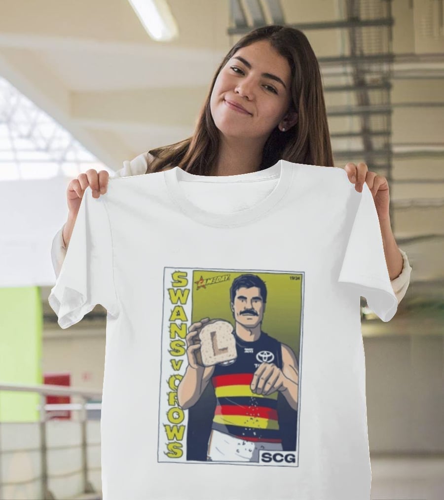 Swans Vs Crows Gameday SCG Salt Bae L Toast AFL Cartoon T-Shirt