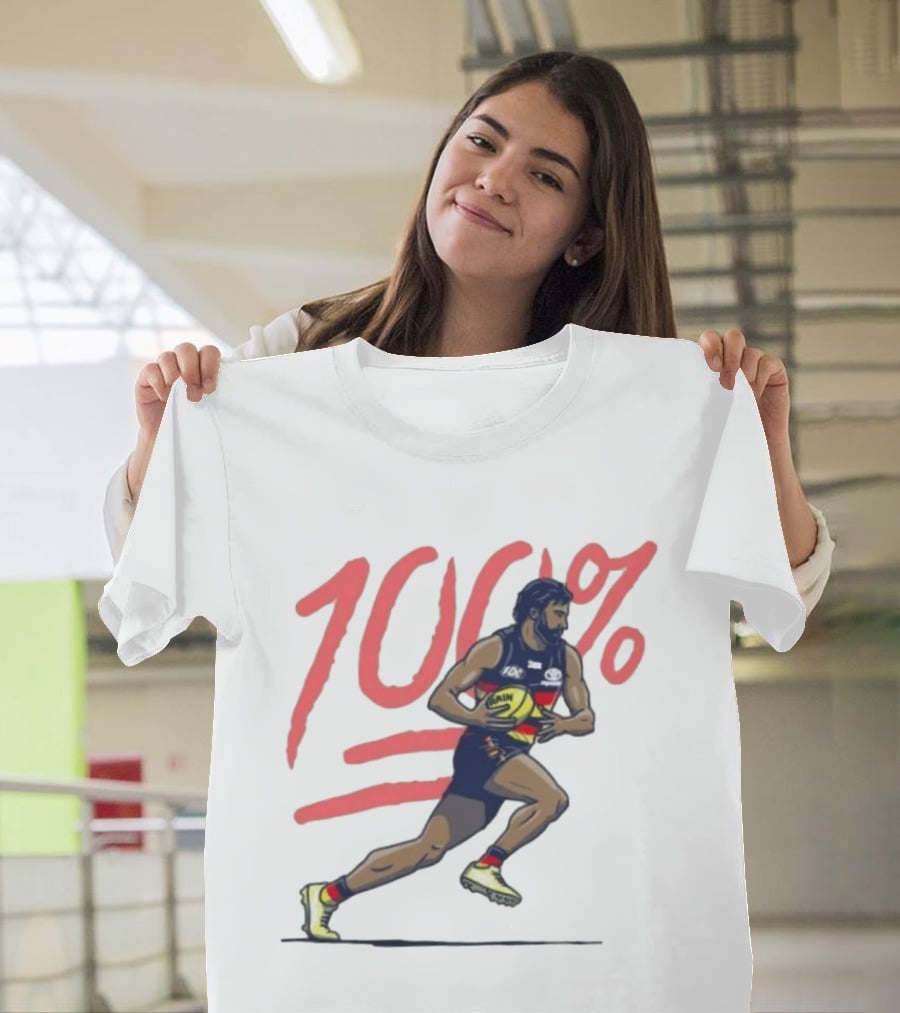 Wayne Milera 100% Adelaide Crows AFL Australian Football League Player T-Shirt