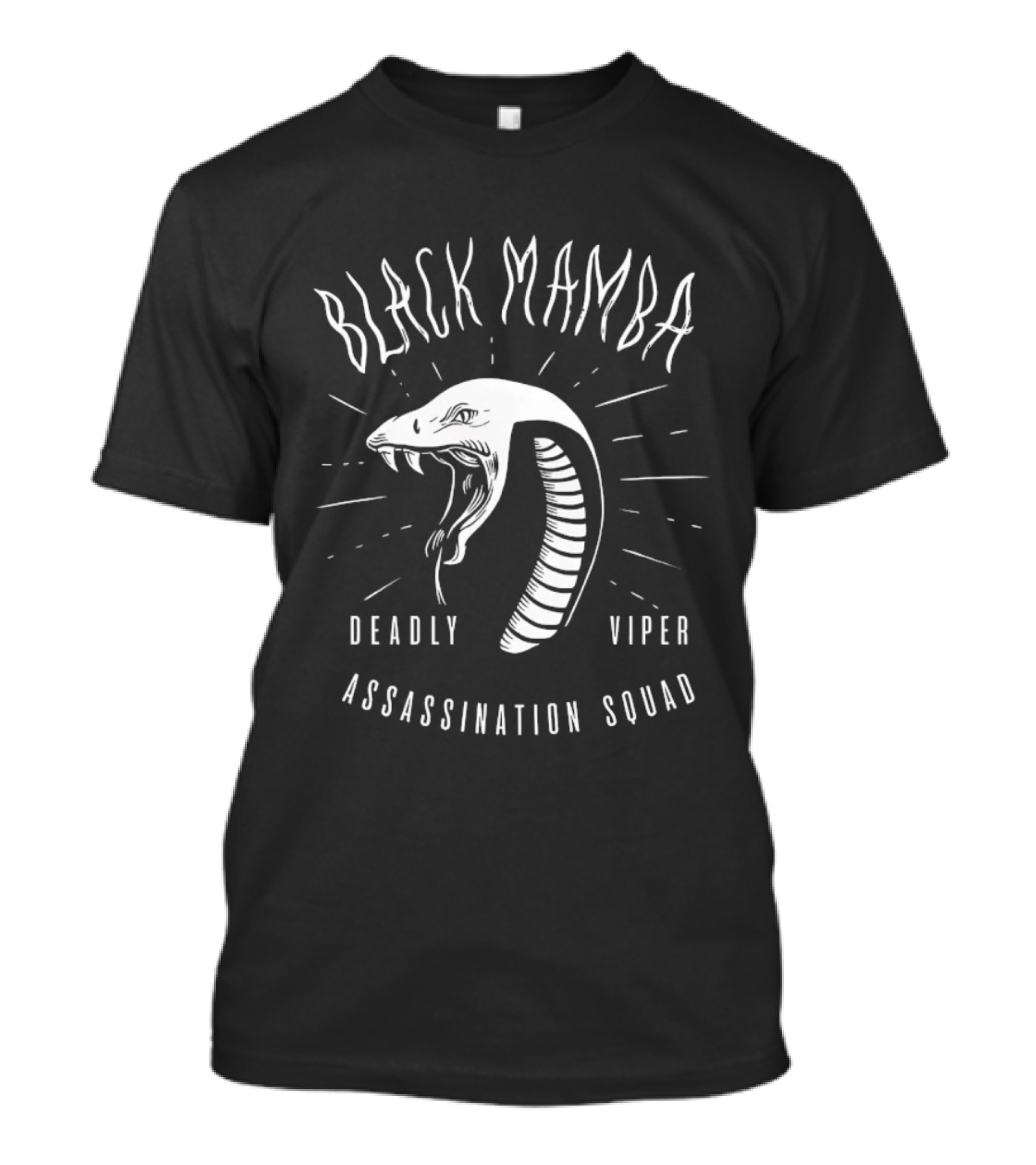 Black Mamba Deadly Viper Assassination Squad Snake T-Shirt