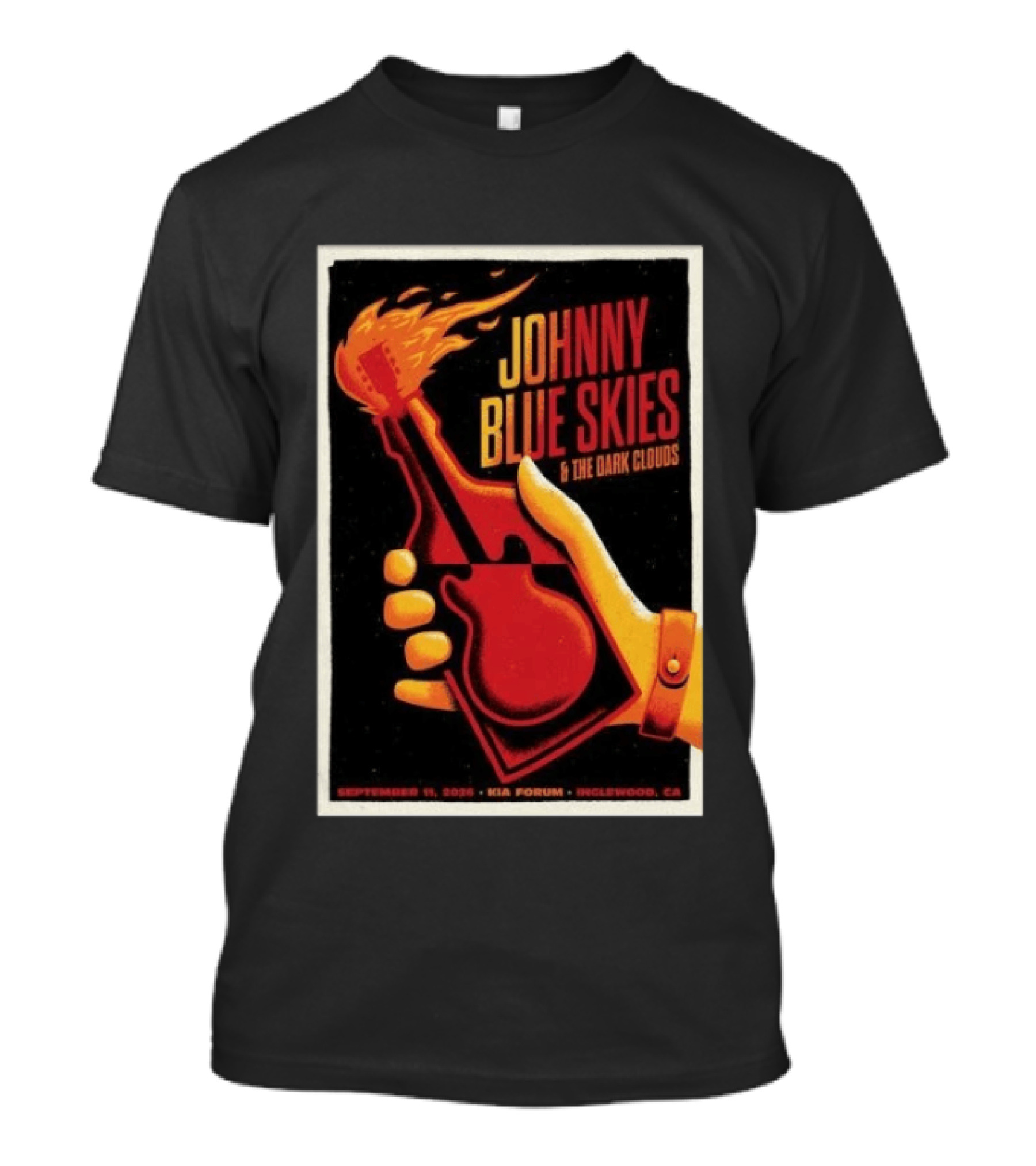 Johnny Blue Skies And The Dark Clouds Kia Forum Inglewood September 11 2026 T-Shirt
