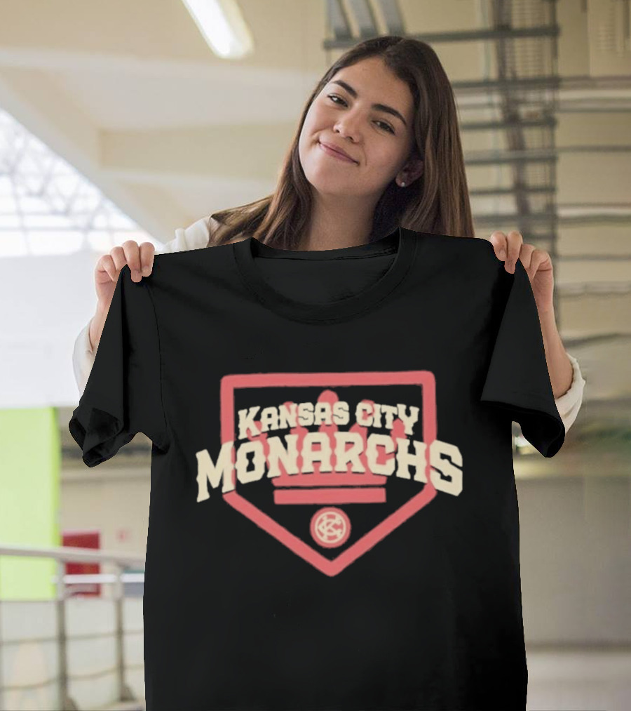Kansas City Monarchs Home Plate Vintage Baseball T-Shirt