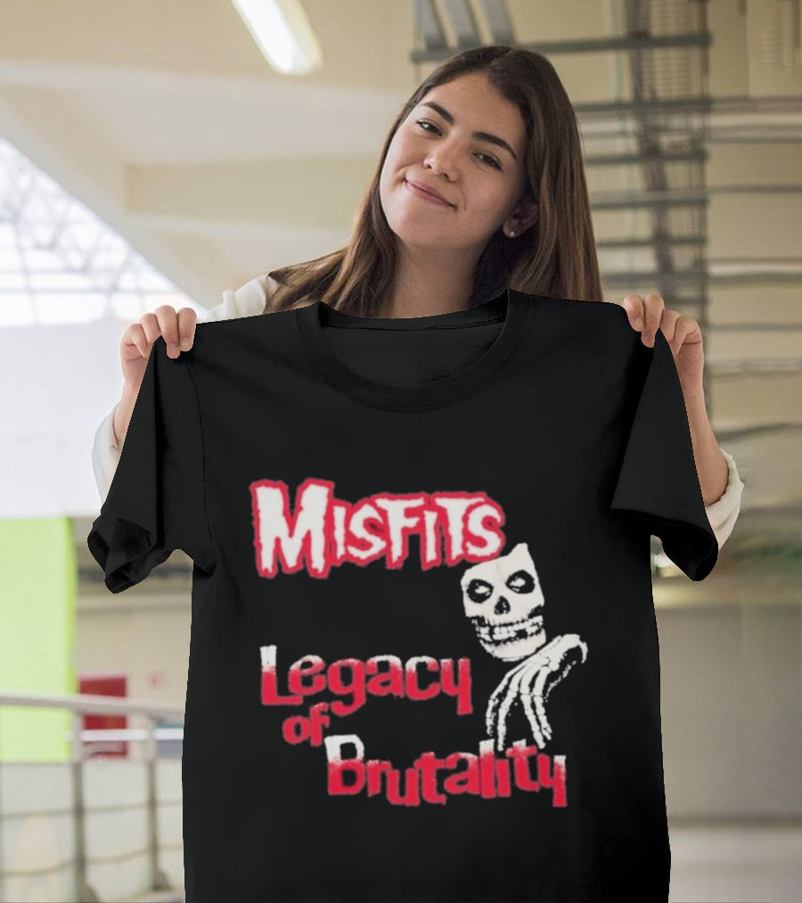 Misfits Legacy Of Brutality Skull Punk Rock T-Shirt