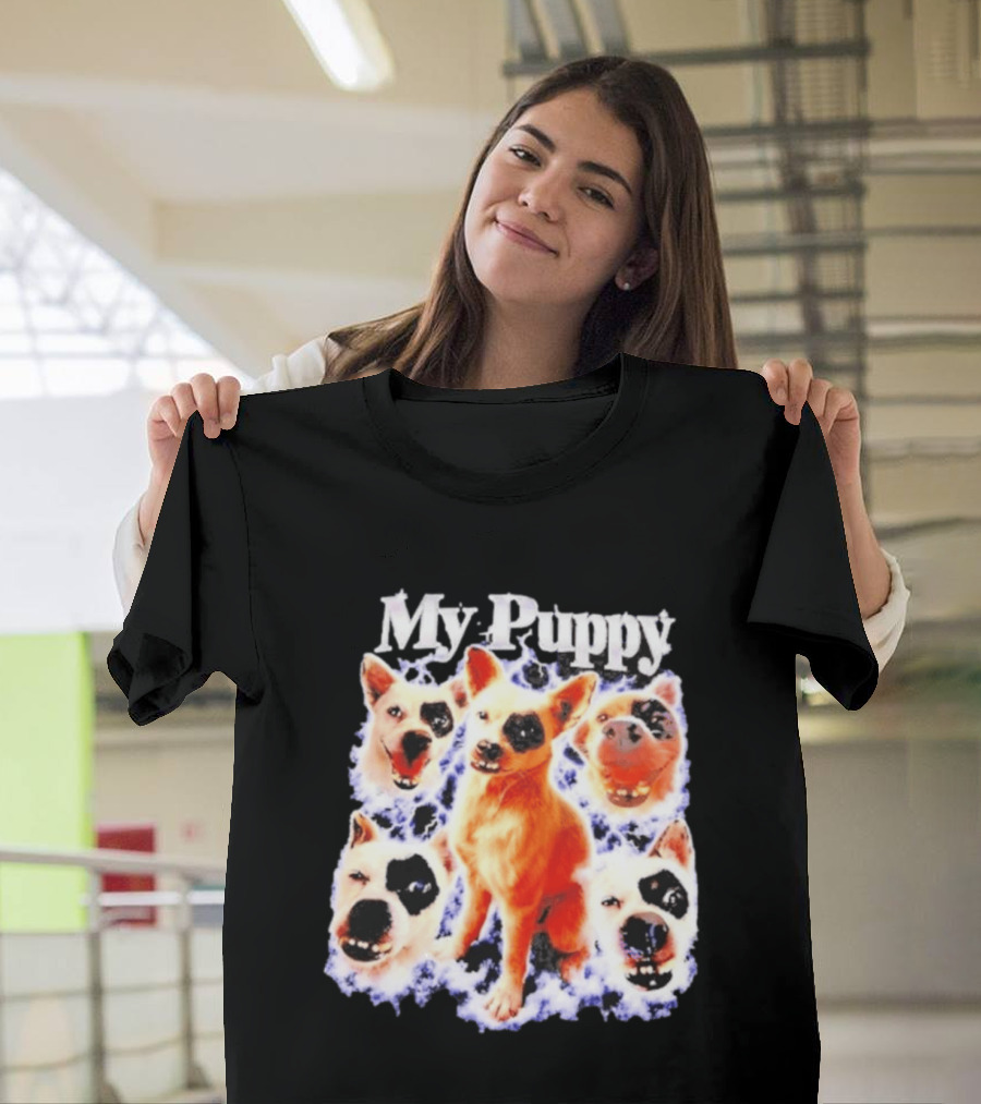 My Puppy Australian Cattle Dog Blue Heeler Faces T-Shirt