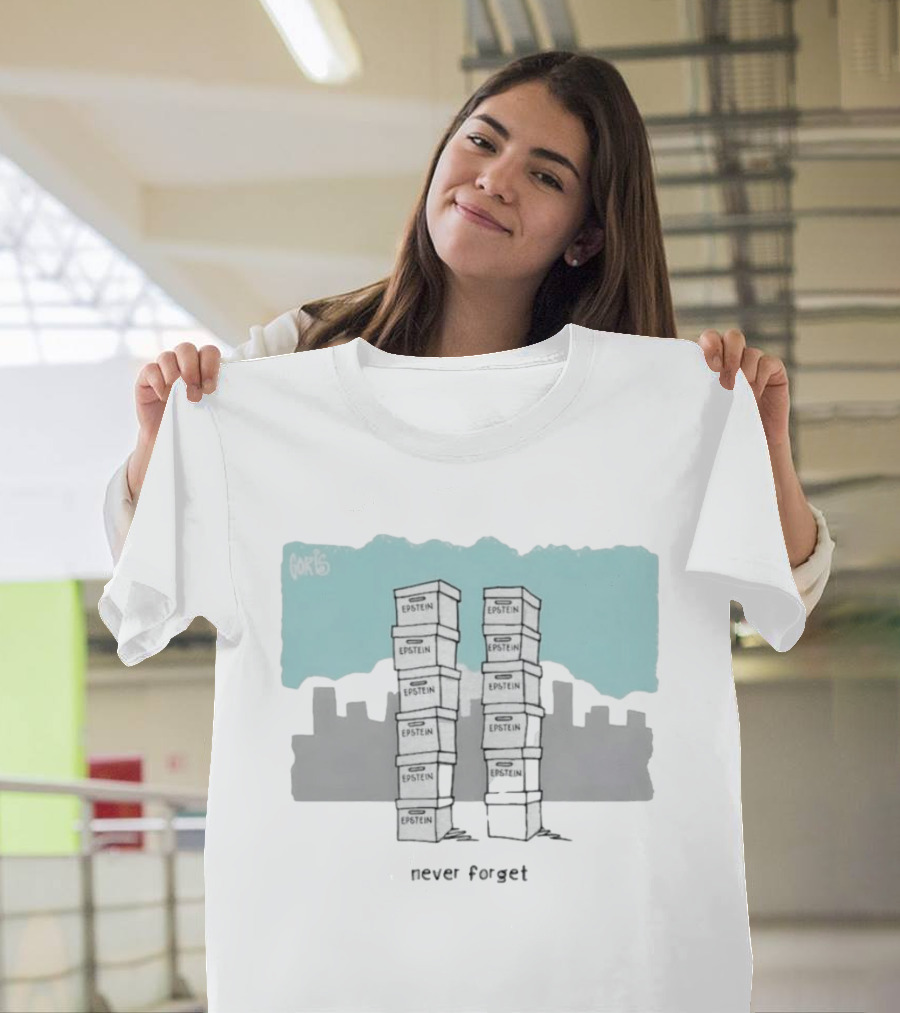 Epstein Never Forget Twin Towers Illustration 9 11 T-Shirt
