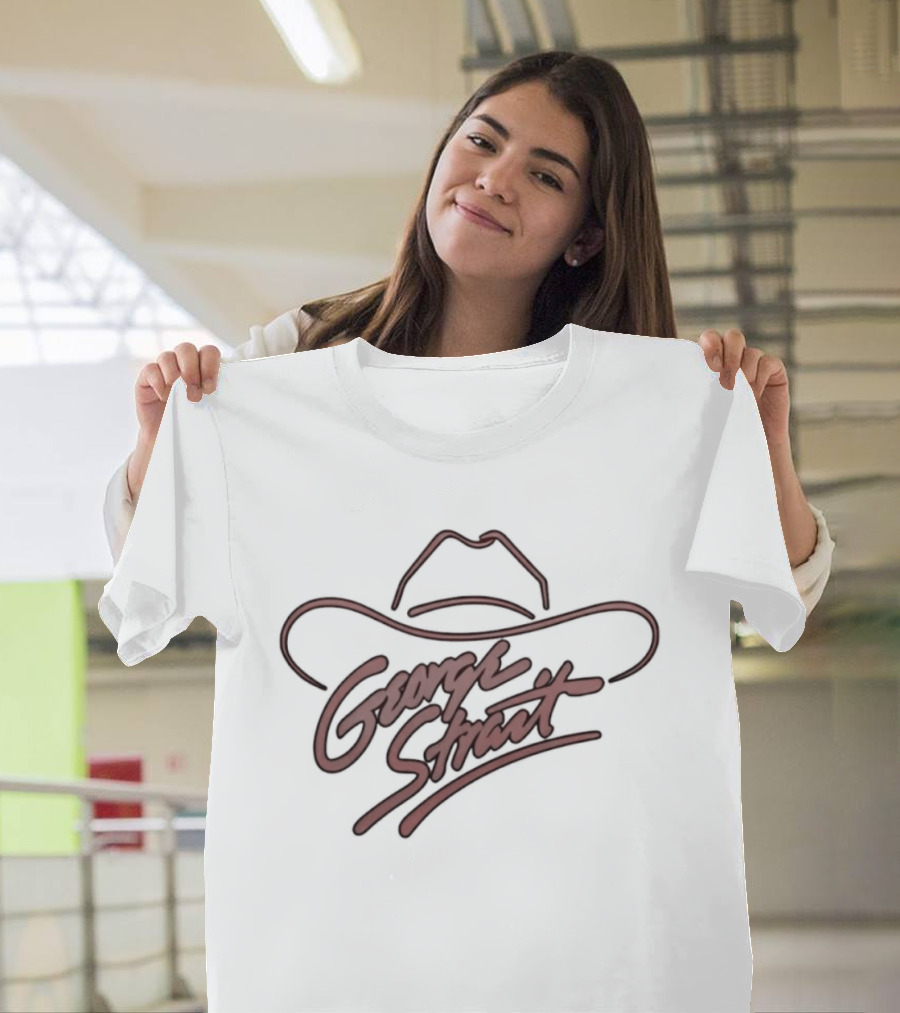 George Strait Cowboy Hat Country Music Iconic Signature T-Shirt