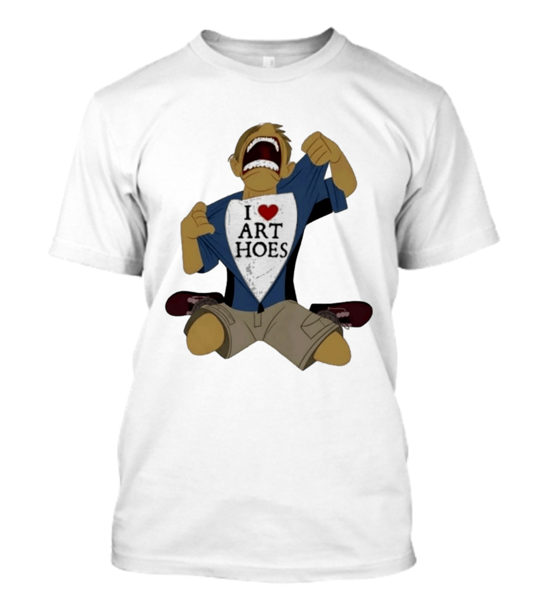 I Love Art Hoes Vintage Cartoon Style Trend T-Shirt