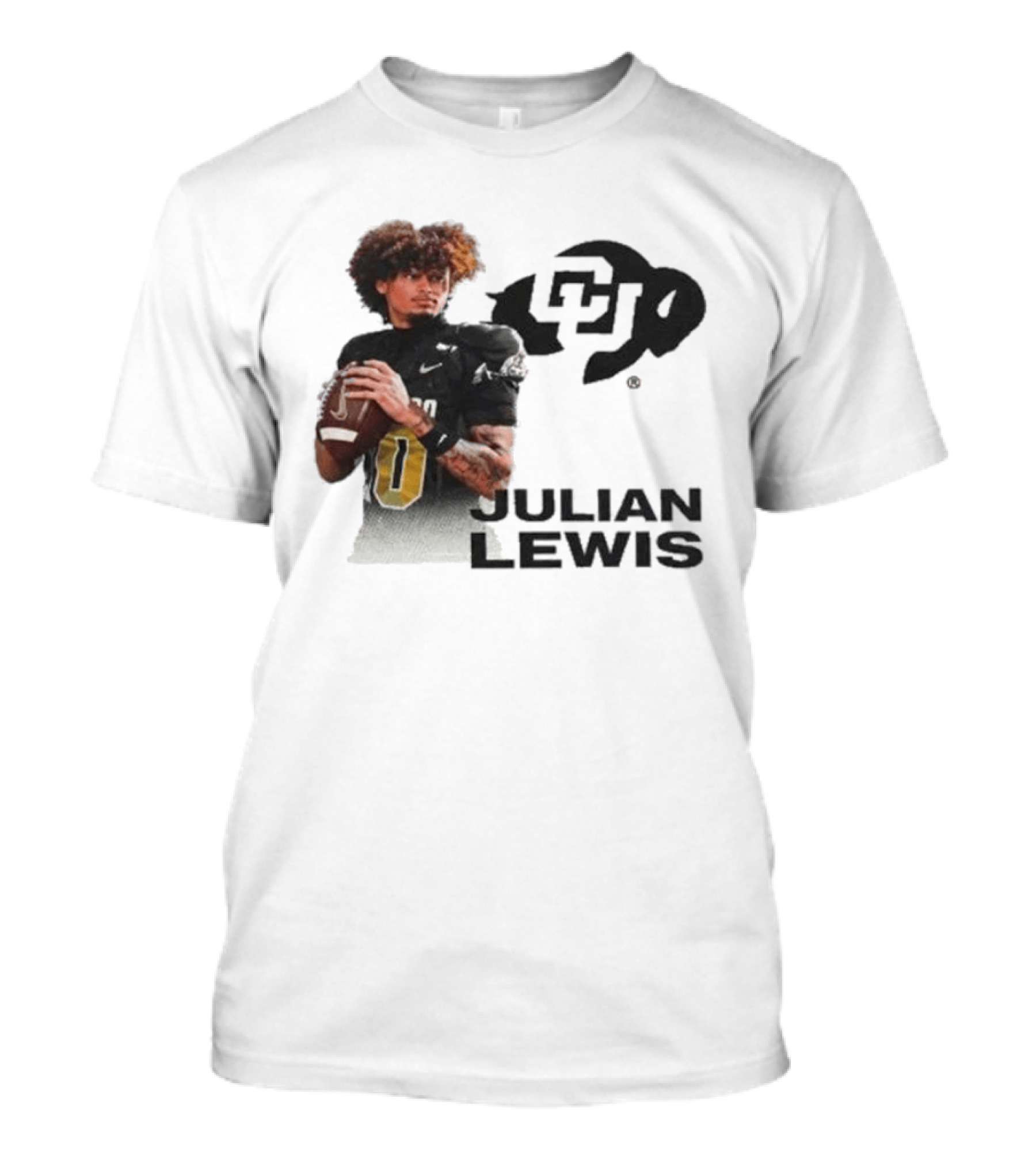 Julian Lewis Colorado Buffaloes CU Football T-Shirt