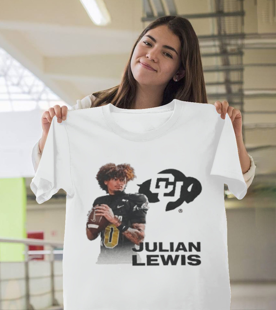 Julian Lewis Colorado Buffaloes CU Football T-Shirt