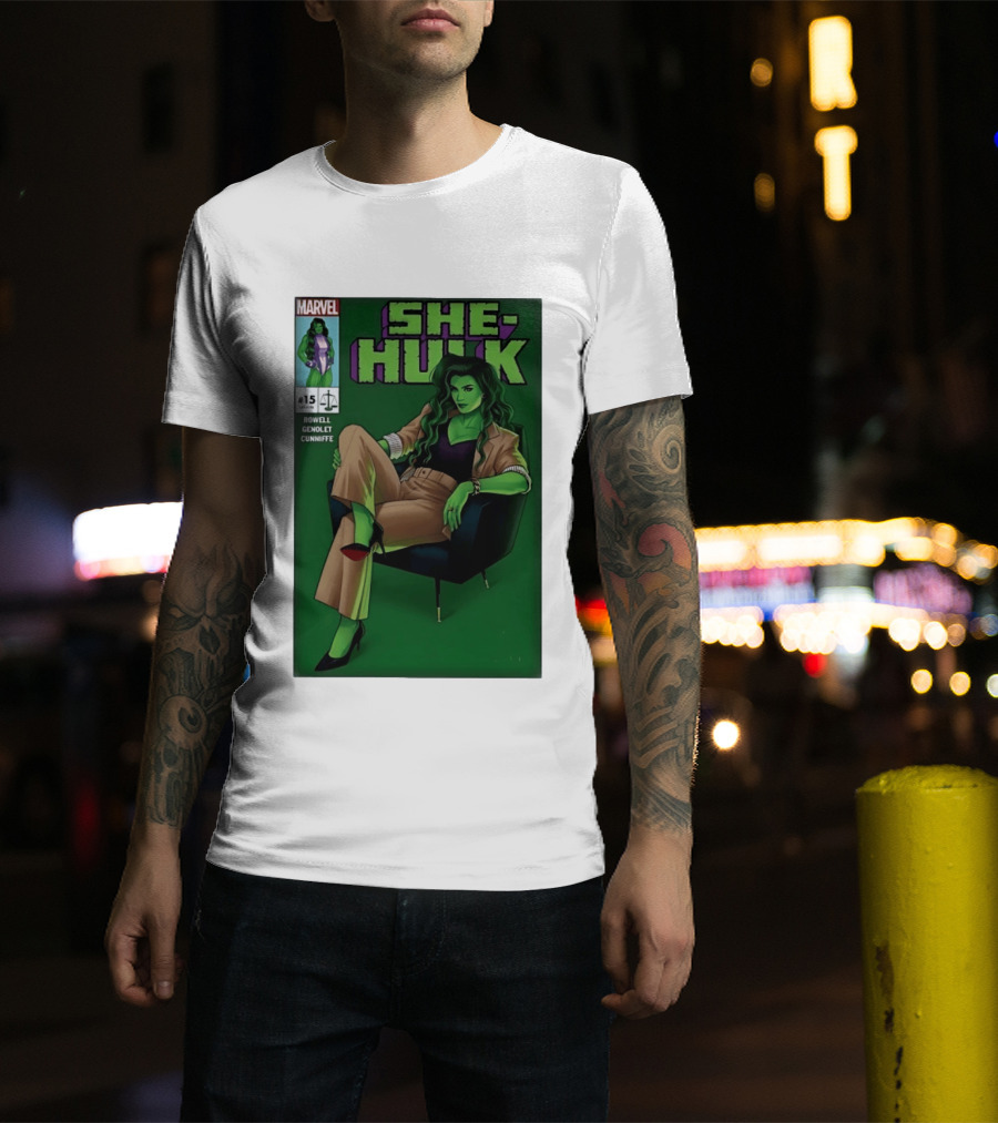 Marvel She Hulk Issue 15 Comic Book Cover Rowell Genolet Cunniffe T-Shirt