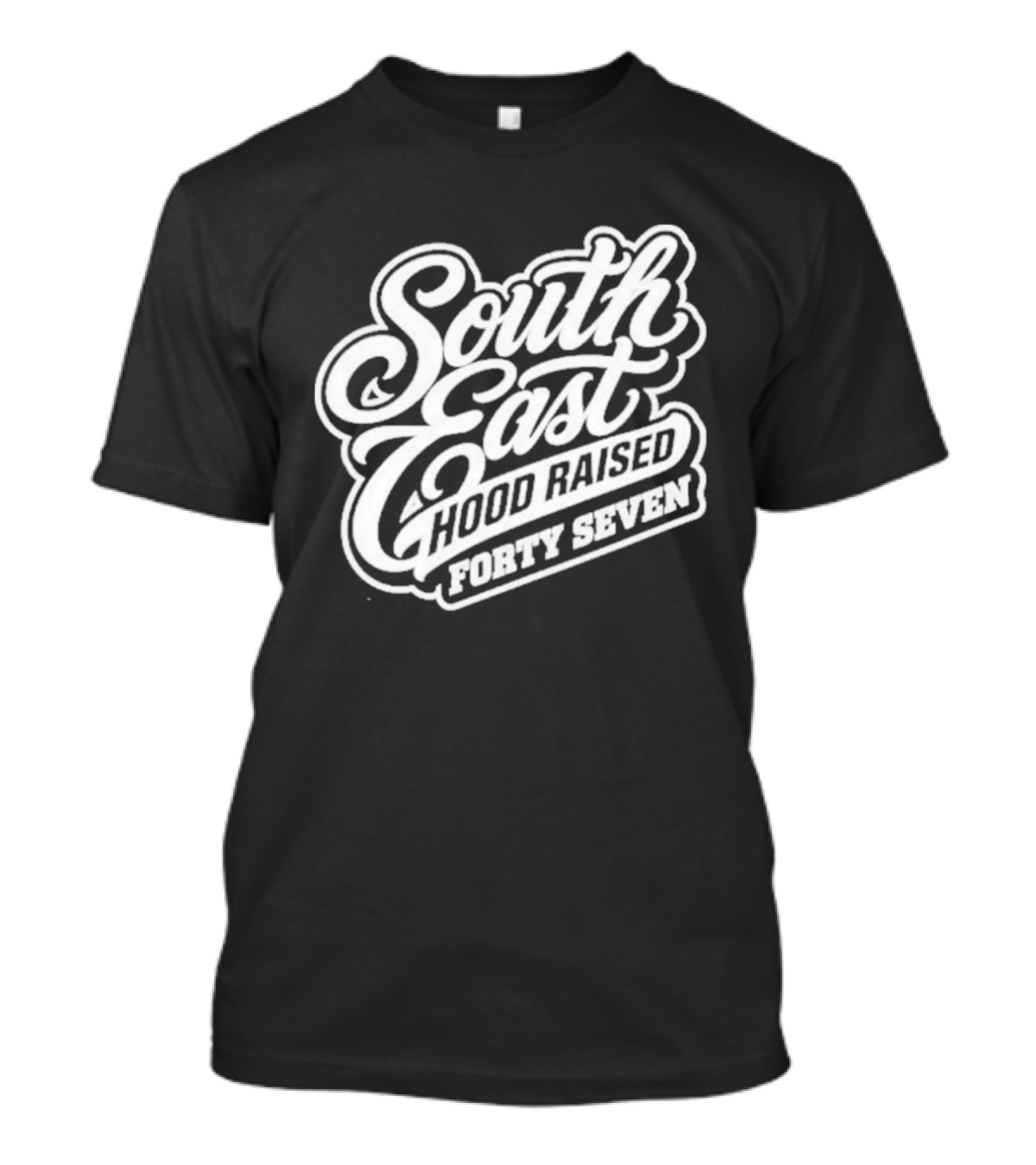 South East Hood Raised Forty Seven Streetwear Collection T-Shirt