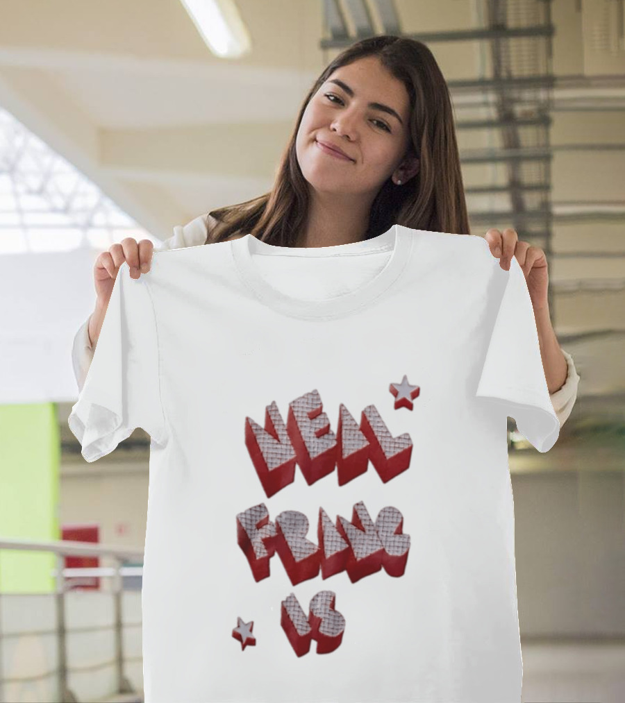 Neal Francis Is Checkerboard Red Block Letters With Stars T-Shirt