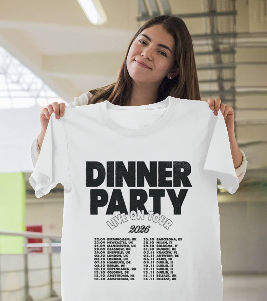 Niall Horan Dinner Party Live On Tour 2024 Dates Schedule T-Shirt