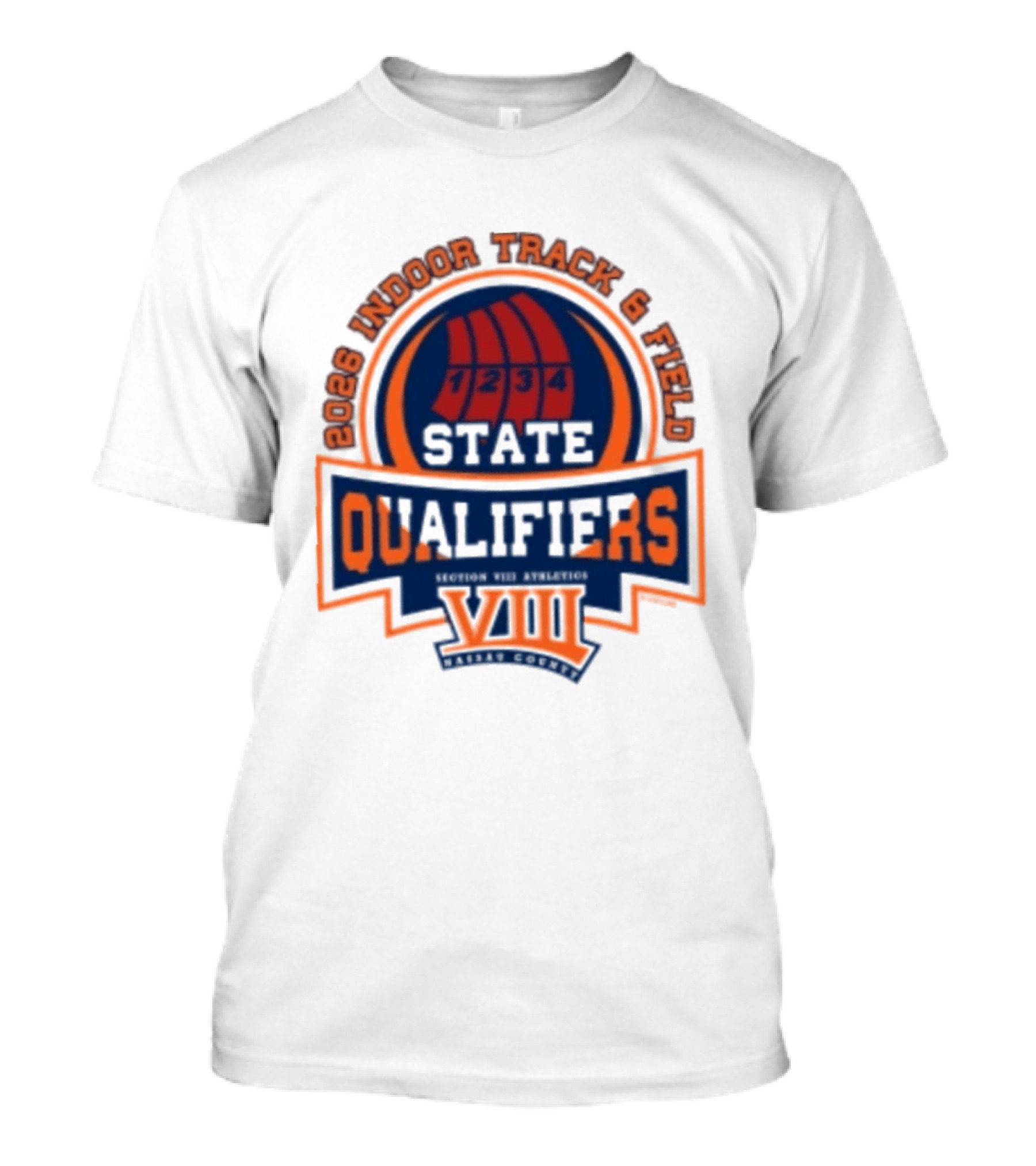 NYSPHSAA 2026 Indoor Track And Field State Qualifiers Section VIII T-Shirt