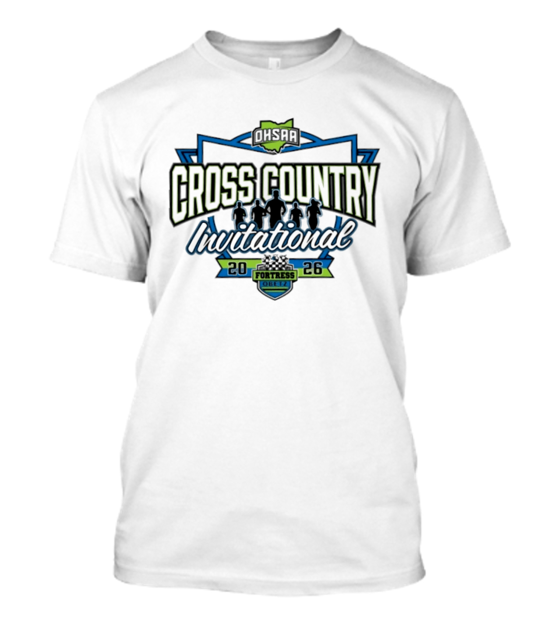 OHSAA Cross Country Invitational 2026 Fortress Obetz T-Shirt