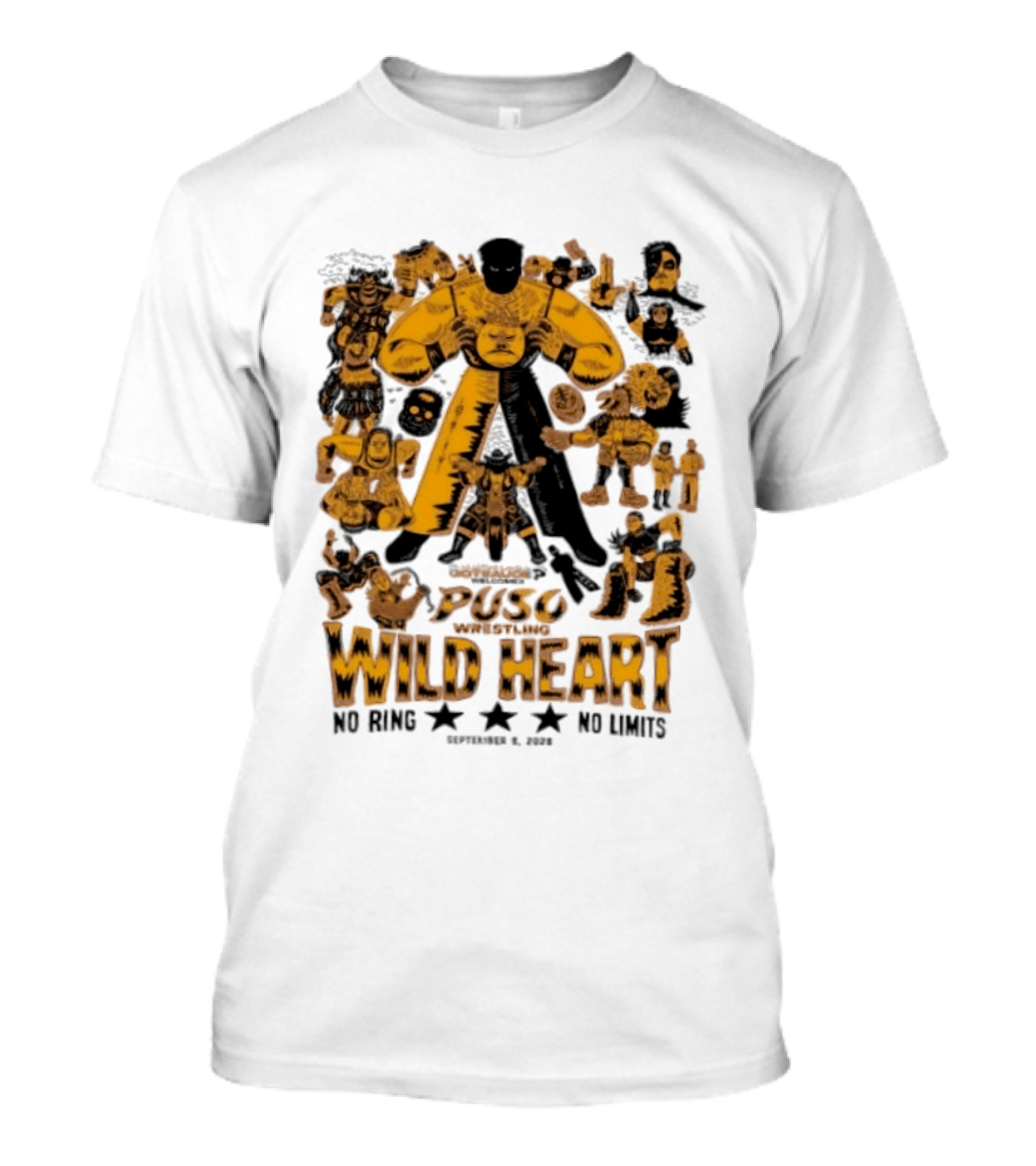 Puso Wrestling Wild Heart September 6 2026 No Ring No Limits T-Shirt