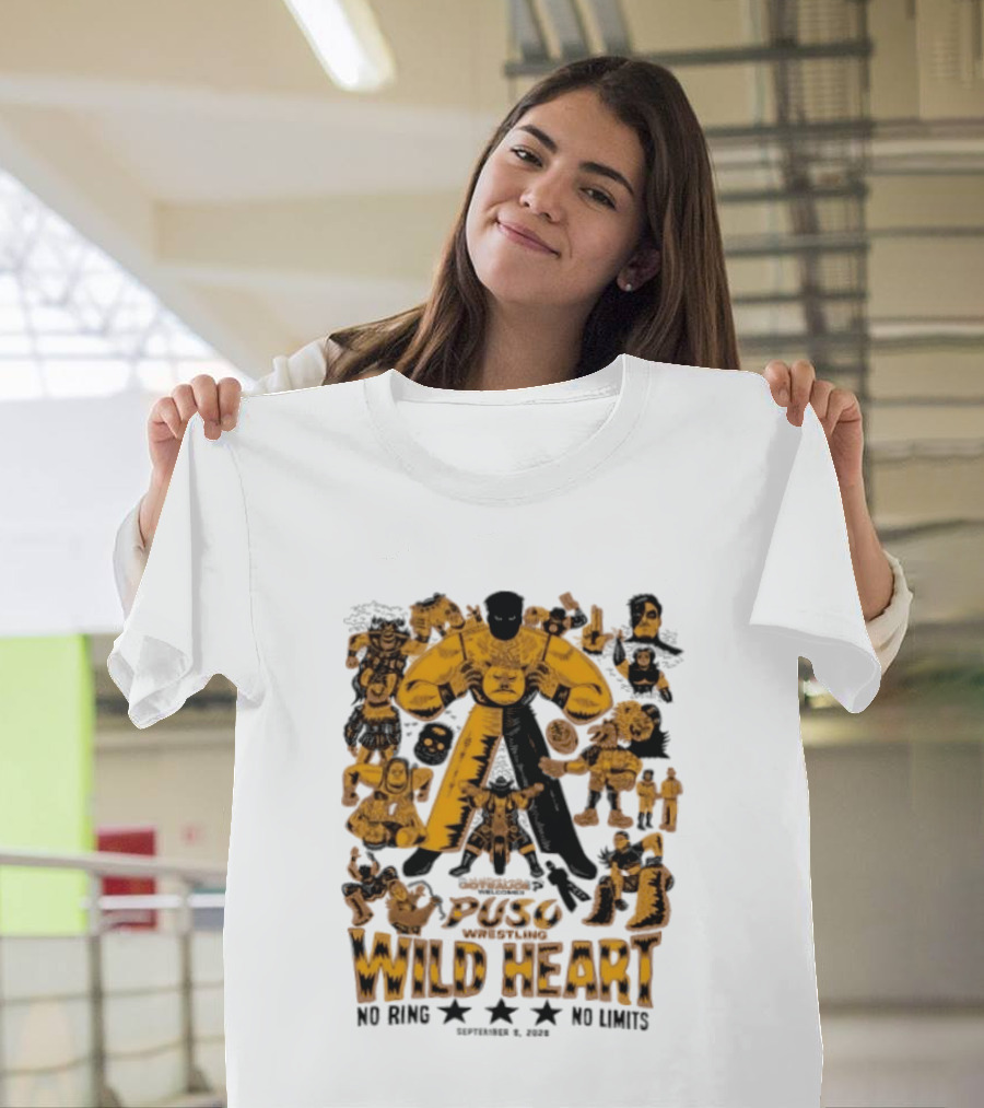 Puso Wrestling Wild Heart September 6 2026 No Ring No Limits T-Shirt