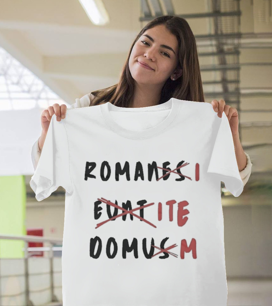 Romans Go Home Life Of Brian Corrected Latin Graffiti T-Shirt