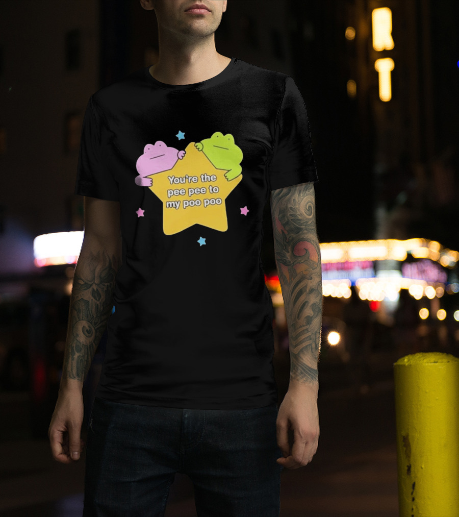 You're The Pee Pee To My Poo Poo Frogs Star Cute Pastel Kawaii Frogs T-Shirt