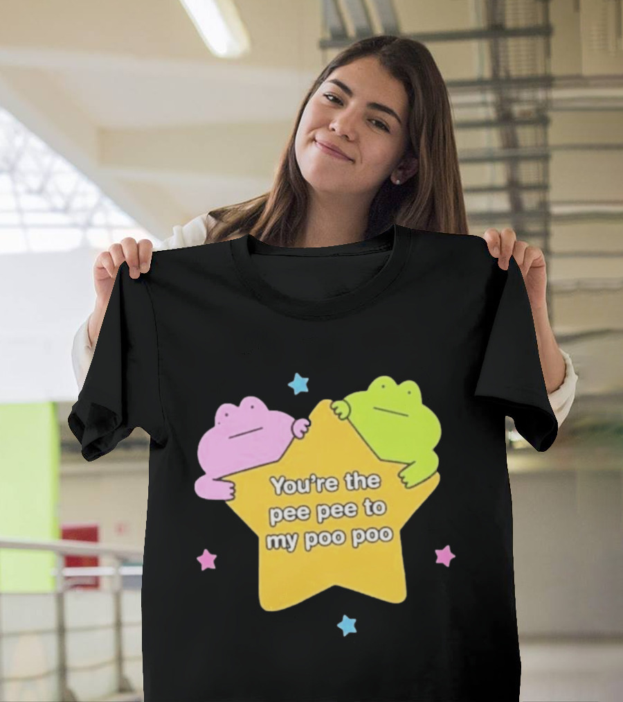 You're The Pee Pee To My Poo Poo Frogs Star Cute Pastel Kawaii Frogs T-Shirt