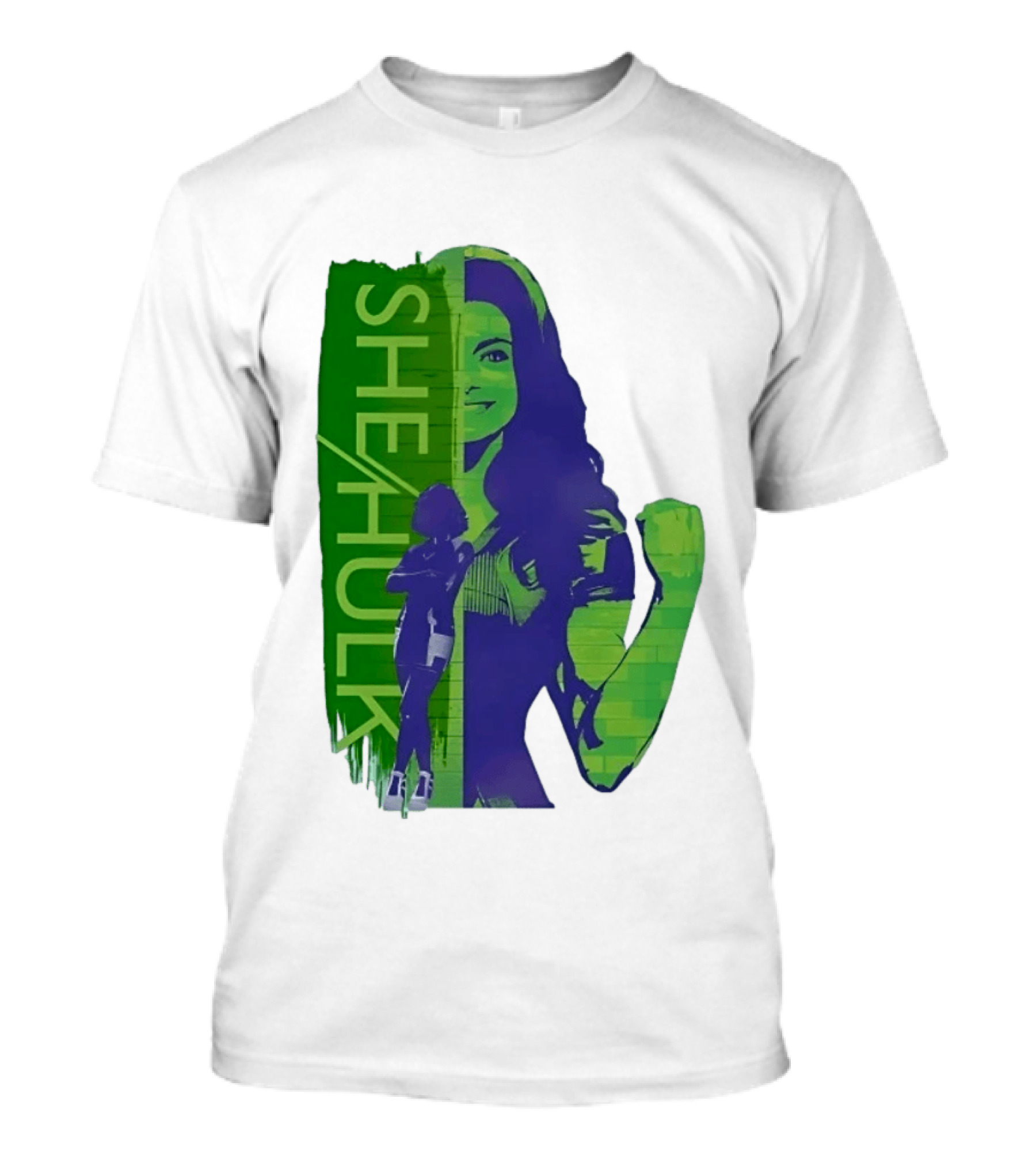 She Hulk Marvel Superhero Jennifer Walters Comic Style Heroic Pose T-Shirt