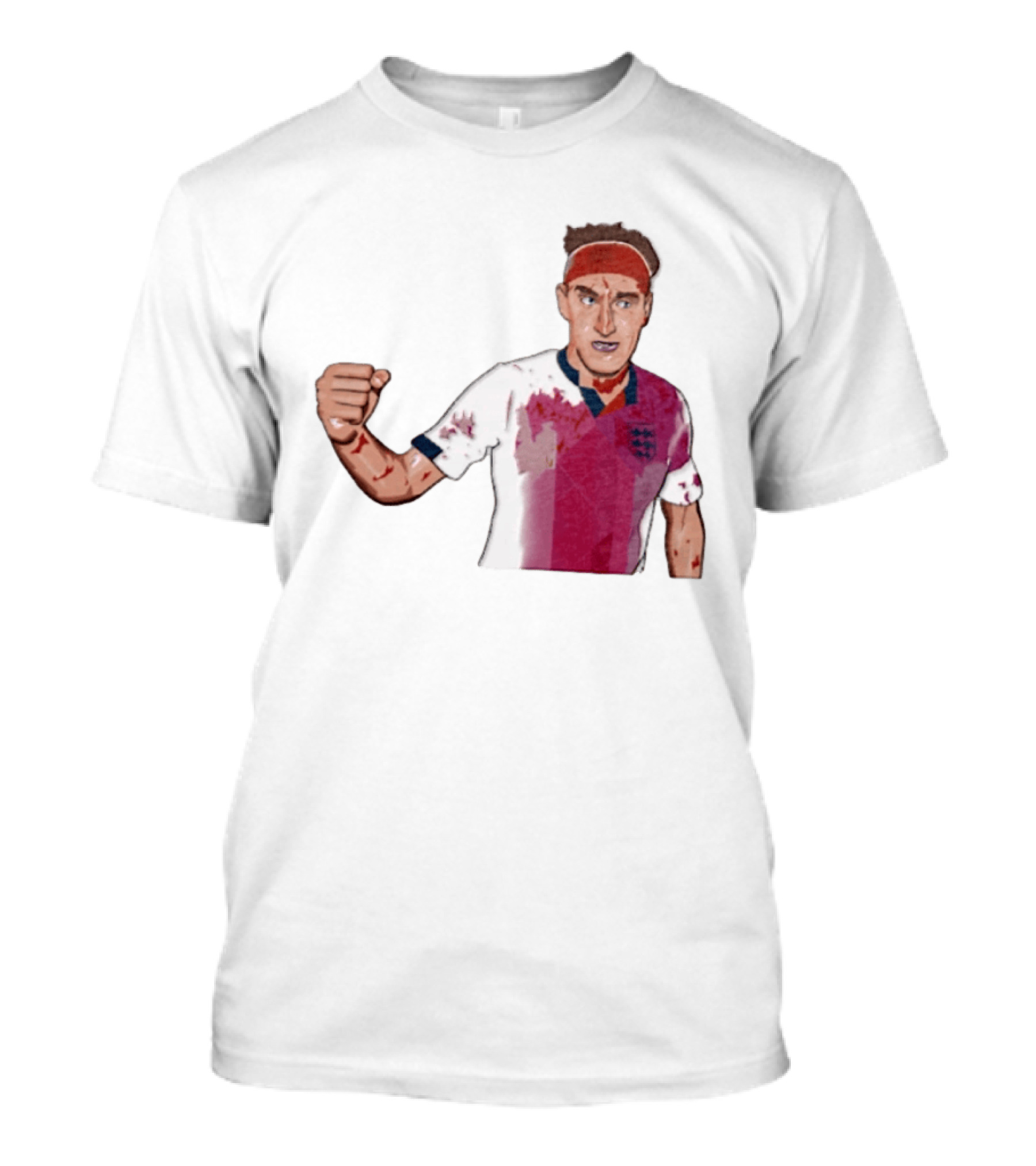 Terry Butcher England Football Iconic Bloodied Headband Moment Football Fans T-Shirt