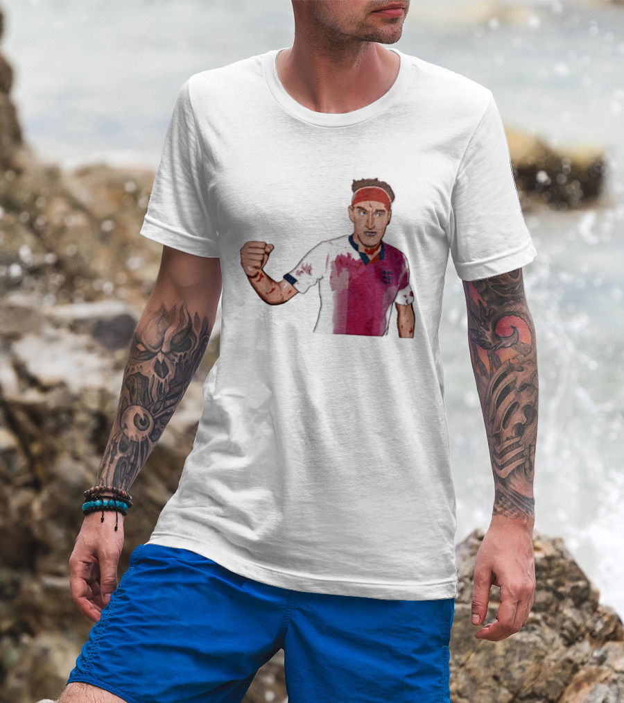 Terry Butcher England Football Iconic Bloodied Headband Moment Football Fans T-Shirt