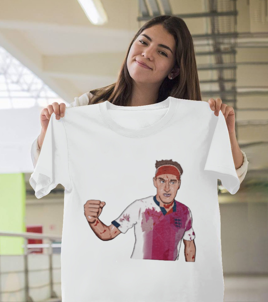 Terry Butcher England Football Iconic Bloodied Headband Moment Football Fans T-Shirt