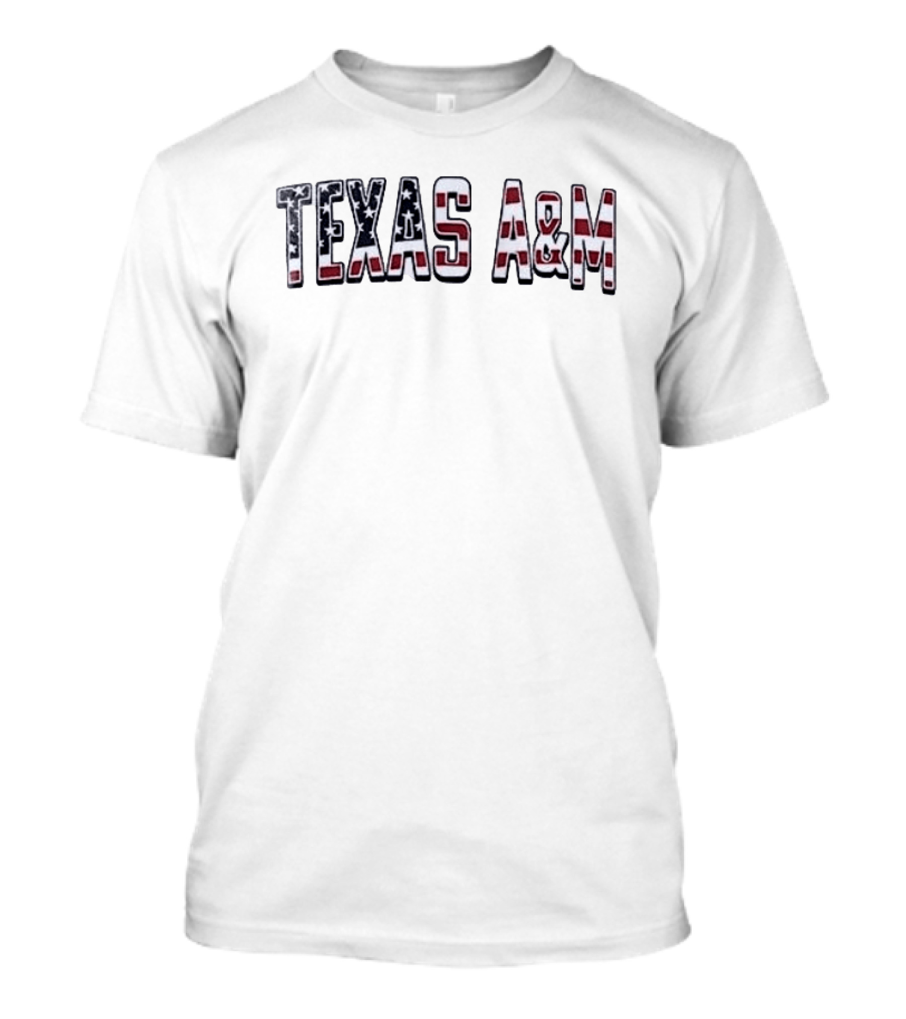 Texas A&M Football USA Flag Salute To Service T-Shirt