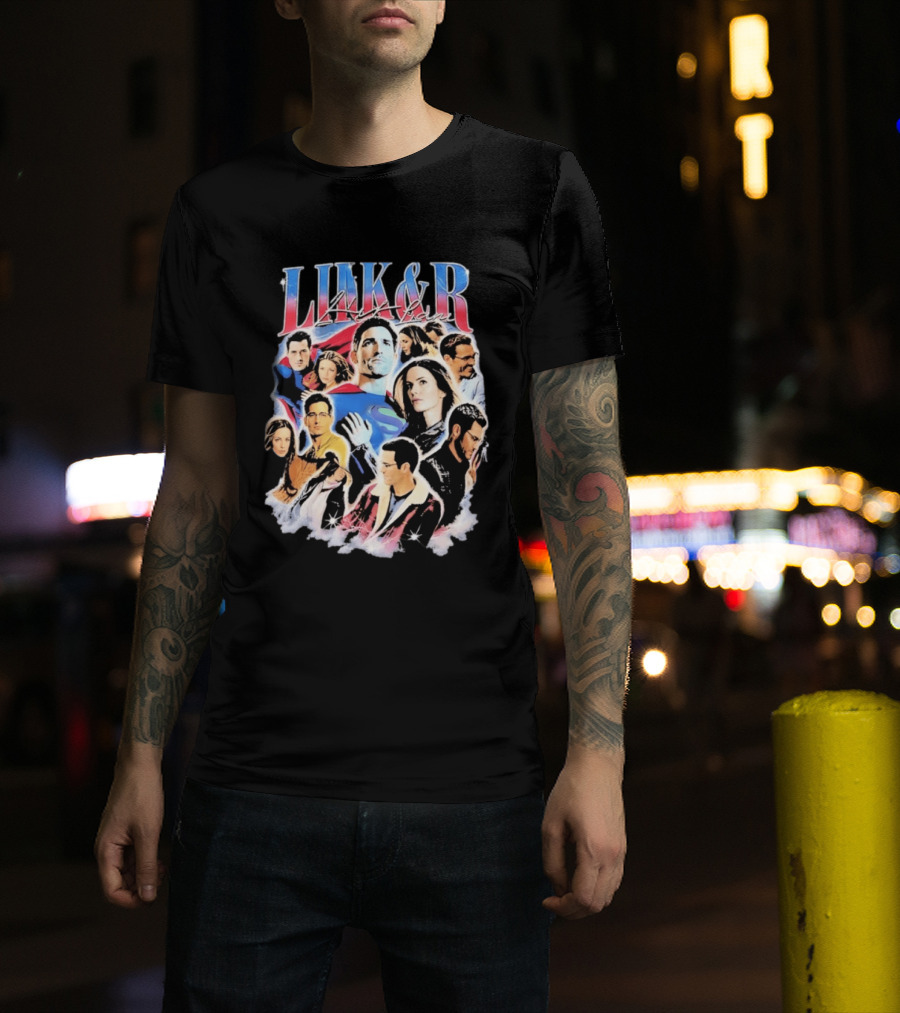 Lois&Clark Superman And Lois Lane Cape Romance T-Shirt