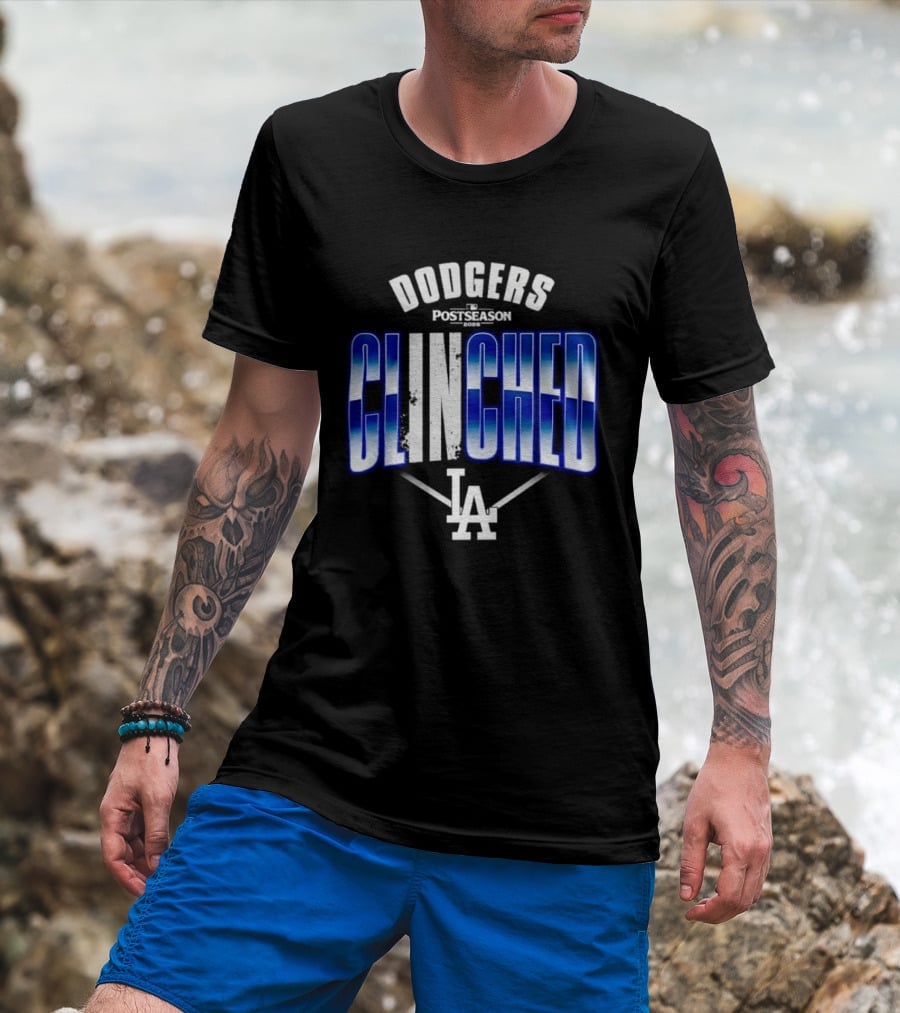 Los Angeles Dodgers Postseason Clinched 2026 LA T-Shirt