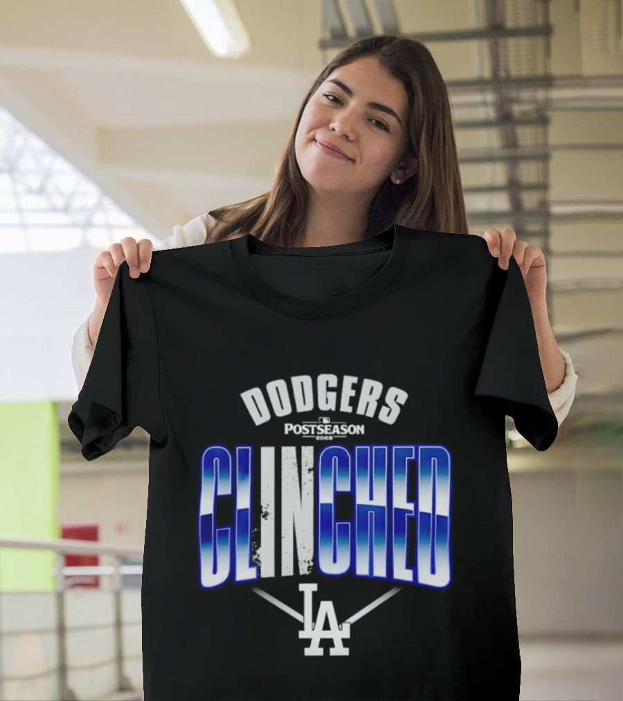 Los Angeles Dodgers Postseason Clinched 2026 LA T-Shirt