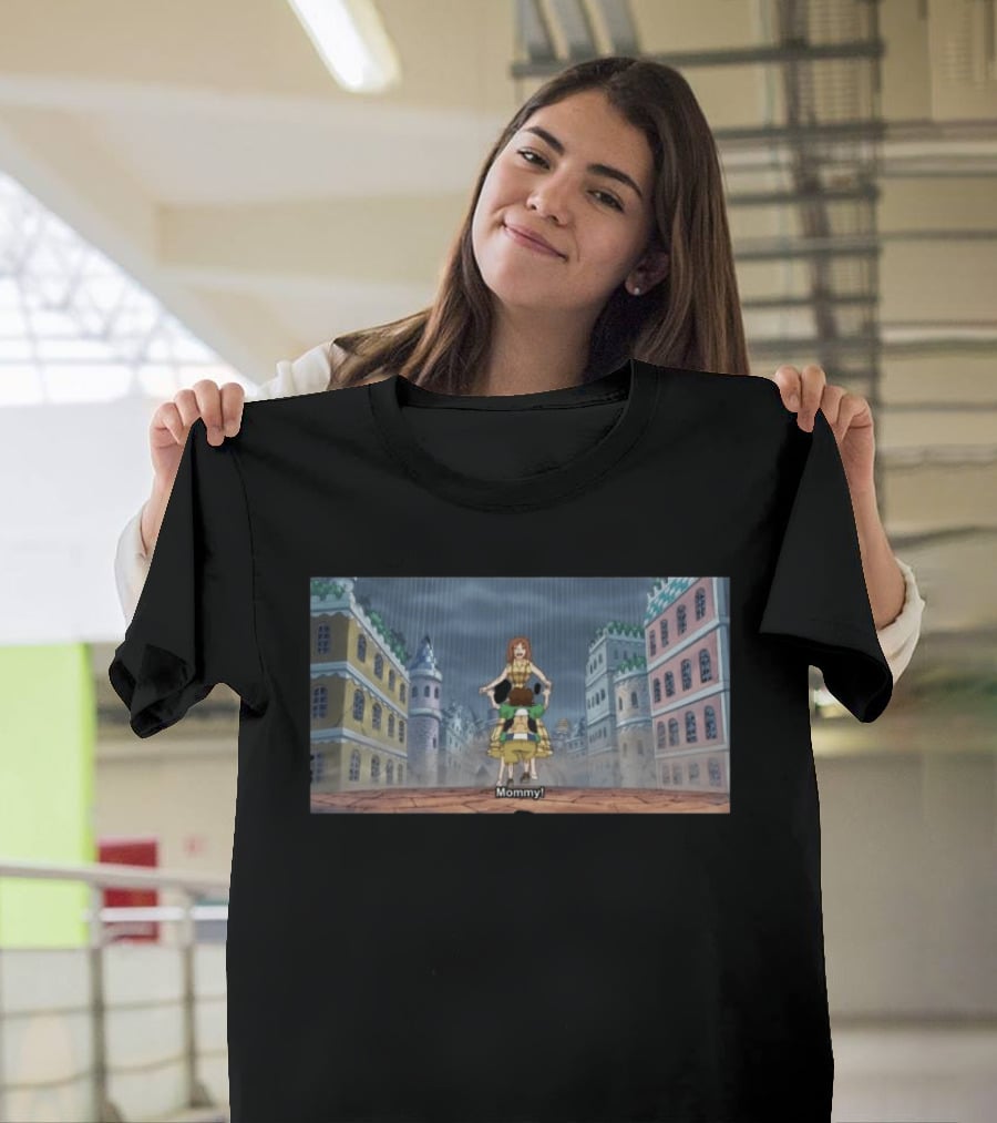 Mommy Dressrosa Kuma Scene In Iconic Anime Setting T-Shirt