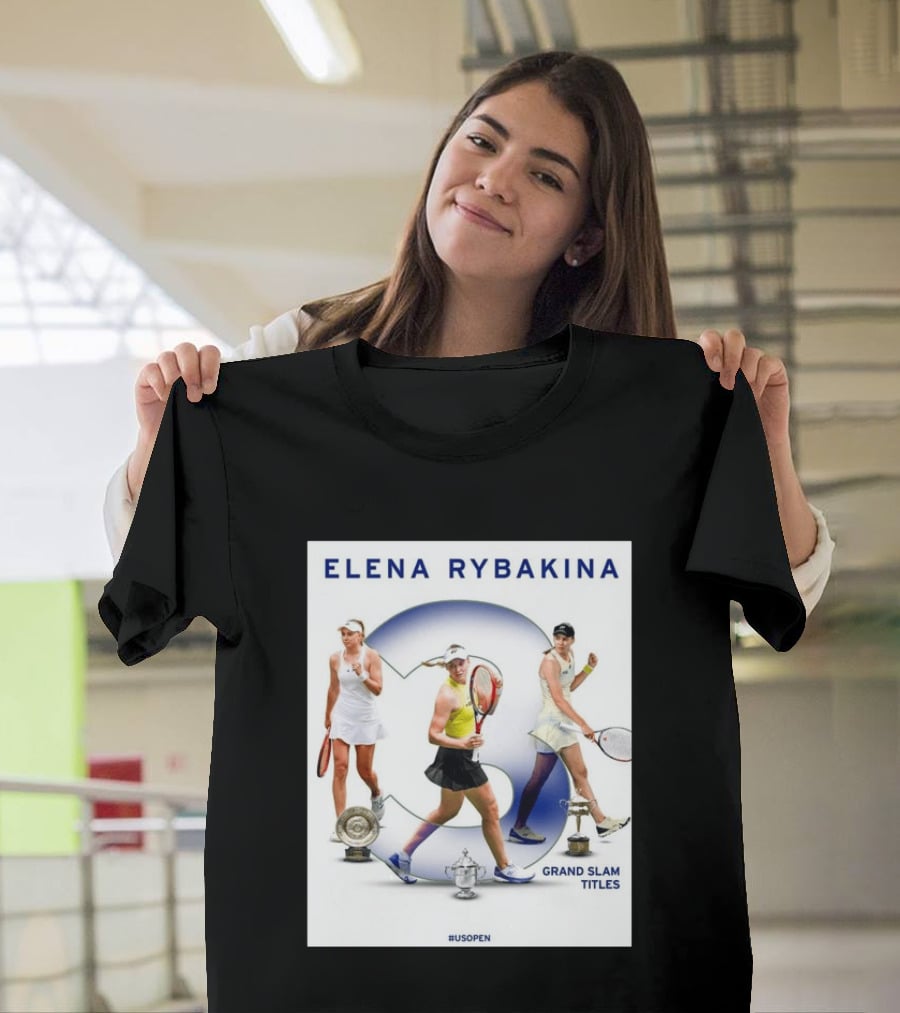 Elena Rybakina Triple Grand Slam Titles US Open Champion T-Shirt