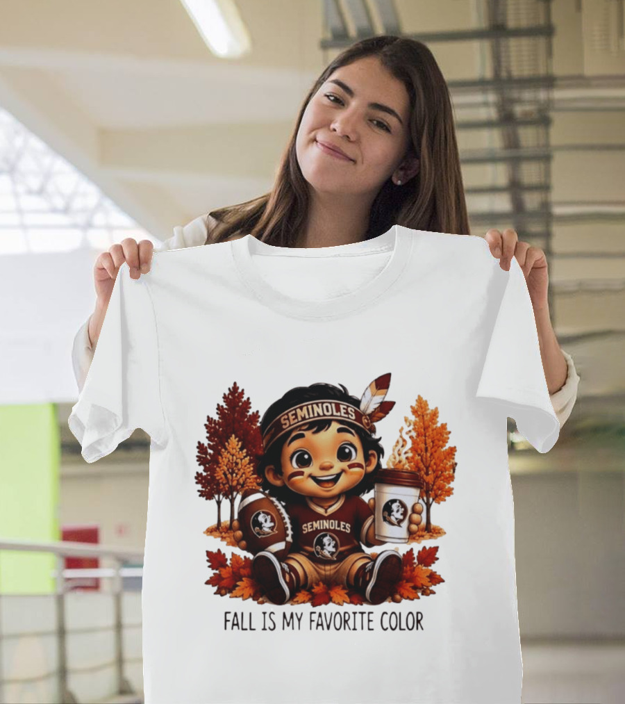 Florida State Seminoles Fall Is My Favorite Color Leaves Football Coffee Toddler T-Shirt
